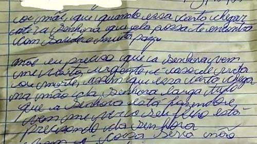 Em carta, detento pediu ajuda à mãe antes de ser estuprado: 'É caso de vida ou morte'