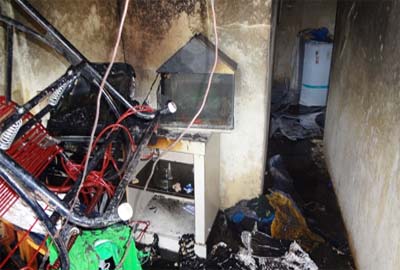 Incêndio destrói residência no Bairro Humberto Alves em São Miguel dos Campos