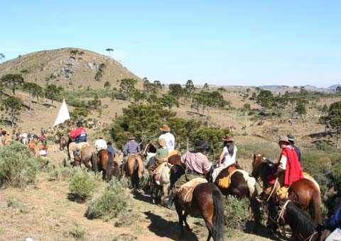 Cavalgada marca início da festa da Padroeira em Anadia 