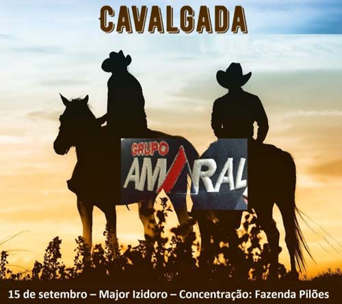 Major Izidoro: Grupo Amaral realiza tradicional cavalgada dia 15 de setembro