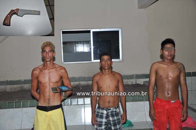 Estudante de 15 anos e 2 suspeitos são presos quando tentavam assaltar as pessoas com arma de brinquedo na periferia de União