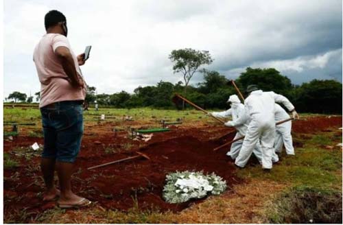 Com pandemia, número de mortes deve superar o de nascimentos no Brasil