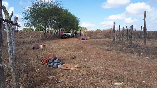 Três homens são assassinados a tiros na zona rural de Igaci