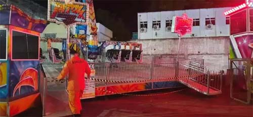 Criança de 11 anos é socorrida após sofrer descarga elétrica em parque de diversões