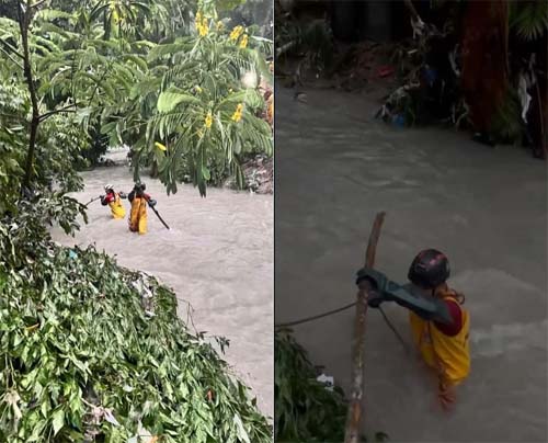 Pessoa desaparece após ser arrastada por enxurrada durante chuva no Zumbi dos Palmares