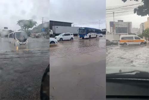 Chuvas intensas provocam alagamentos e comprometem mobilidade em diversas regiões de Maceió