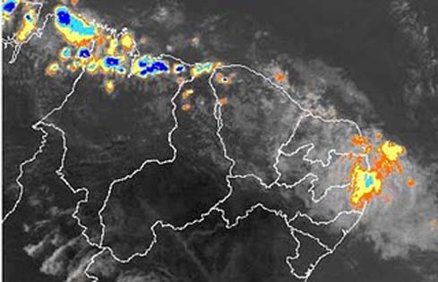 Previsão da Semarh aponta para intensificação de chuvas nos próximos dias