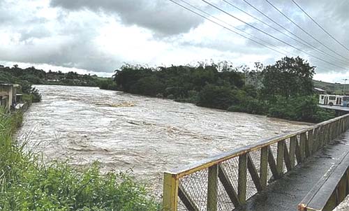 Três rios de Alagoas têm risco de transbordamento com continuidade das chuvas