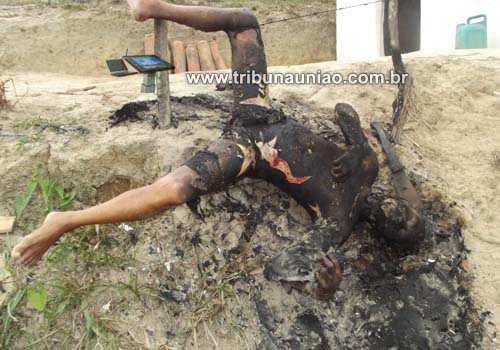 Bárbarie em Branquinha: homem é assassinado dentro de barraco e algozes põem fogo em seu corpo