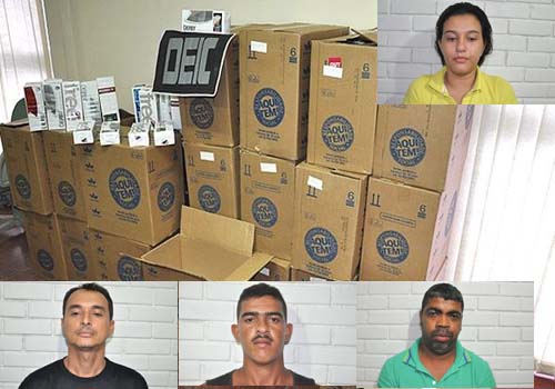 Quadrilha é presa por roubar carga de cigarros no valor de R$ 100 mil