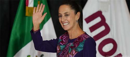 Claudia Sheinbaum é primeira mulher presidente do México