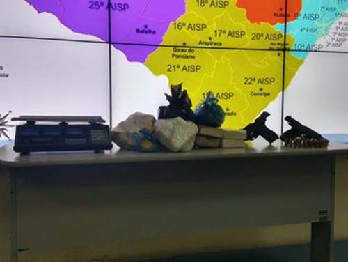 Operação “Não Para”: polícia apreende 36 kg de cocaína; droga seria vendida na parte alta da capital