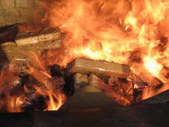 Tonelada de cocaína é incinerada em usina de São Luiz do Quitunde