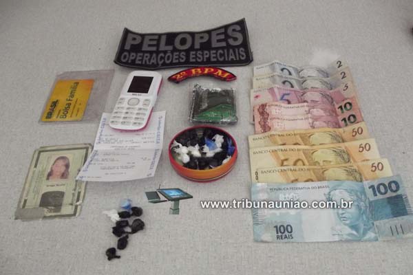 PM de União apreende cocaina com estudante na BR-104 na periferia de União dos Palmares