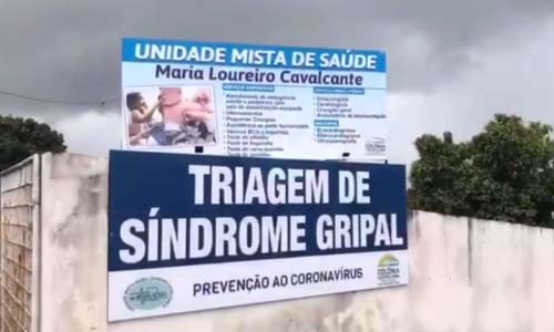 Colônia Leopoldina se aproxima de 100 casos de Covid e implanta centro de triagem de síndrome gripal