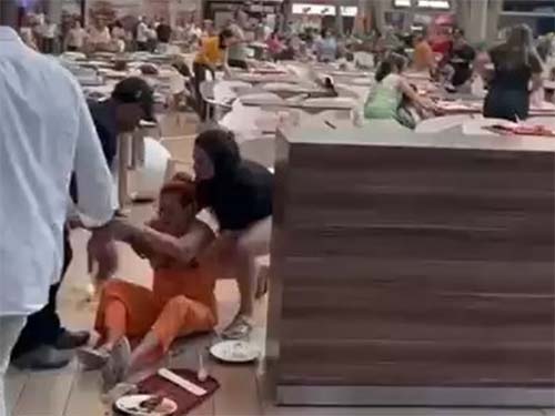 Cliente de shoping no RJ wentram em panico com barulho de tiros falsos