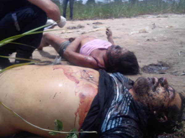 Corpos de casal são encontrados em canavial