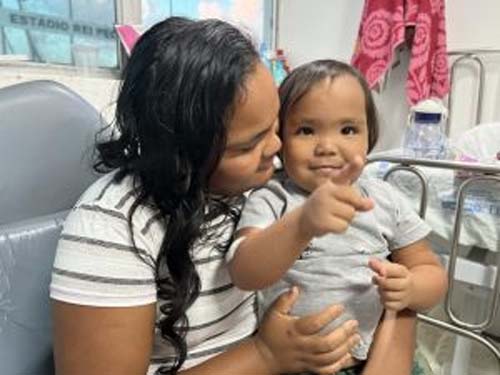 HGE salva a vida de criança de 3 anos com pneumonia que causou derrame pleural