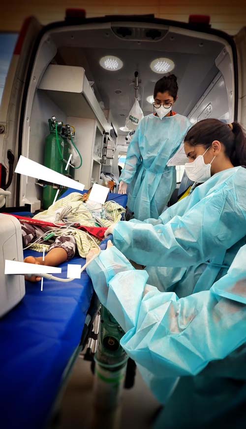 Transferência de emergência de criança suspeita de meningite demonstra eficiência do Samu