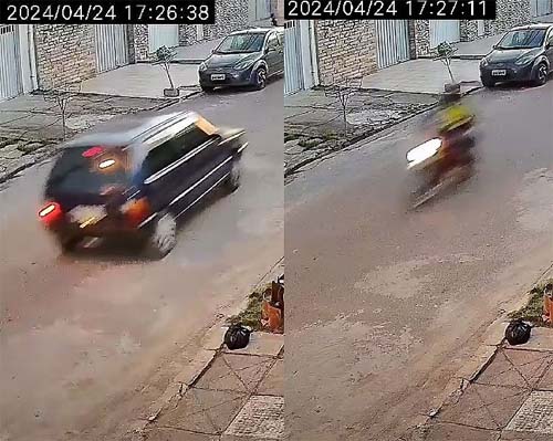 Motociclista executa homem dentro de carro com tiro à queima-roupa, na Ponta Grossa