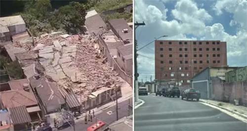 Prédio em Construção Desaba na Zona Norte de São Paulo e Deixa Dois Feridos