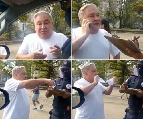 Desembargador flagrado sem máscara pede desculpas ao guarda