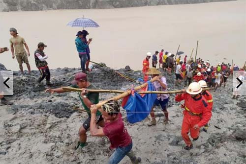 Deslizamento de terra em mina deixa pelo menos 160 mortos em Mianmar