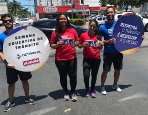 Detran/AL lança campanha educativa para incentivar o respeito no trânsito