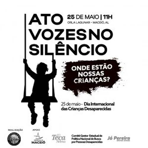 Vozes no silêncio: ato na orla lagunar lembra Dia Internacional das Crianças Desaparecidas