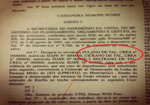 Diário Oficial da União nomeia Fulano, Cicrano e Beltrano de Tal