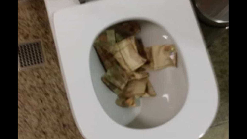 Preso na ação da PF em MG jogou R$ 3 mil na privada de casa