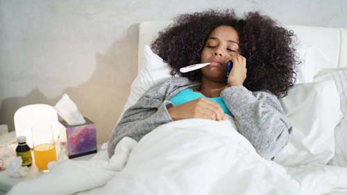 A pior hora do dia para ficar doente