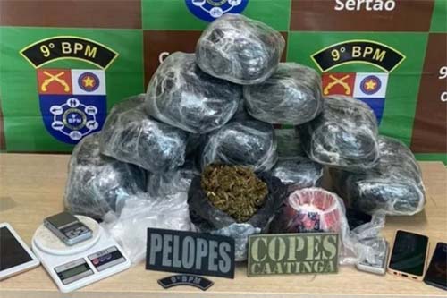 Mais de 10 quilos de maconha são apreendidos em residência em Delmiro Gouveia