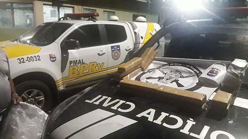 Polícia apreende 15 kg de droga transportados de Aracaju para Maceió