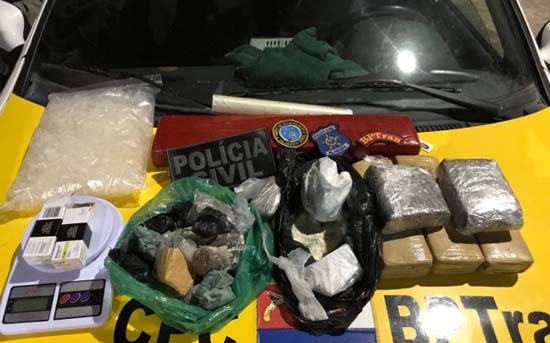 Operação da PC apreende 5,6 kg de maconha no Vergel