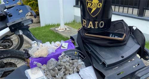 Suspeito de tráfico é detido em Maceió com drogas diversas