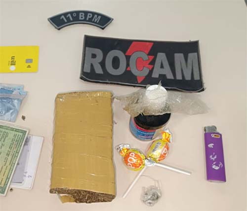 Força Tarefa e ROCAM interceptam suspeitos e apreendem drogas em Penedo
