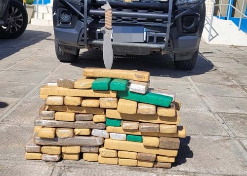 Mais de 60 quilos de maconha são apreendidos em bagagem durante abordagem no Agreste