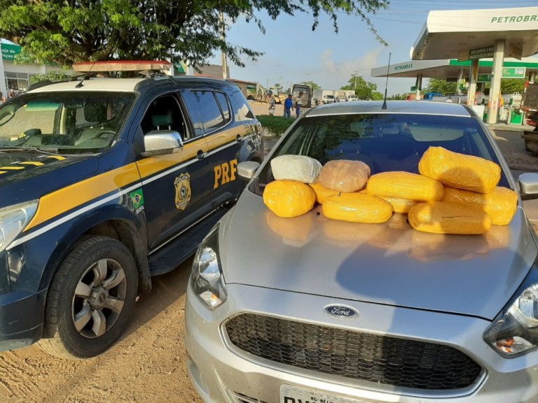 PRF prende homem com mais de 10kg de maconha na BR-316, em Canapi