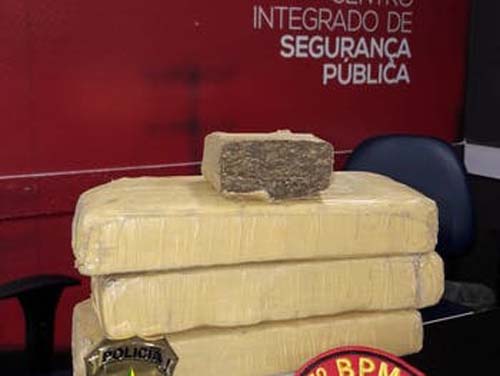 Após denúncia, policia encontra 3kg de maconha enterrada em balde