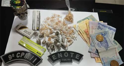 Adolescente grávida é flagrada com drogas e levada à delegacia em Coruripe