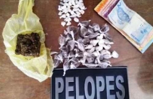 Pelopes prende suspeito de tráfico de Entorpecentes em Joaquim Gomes