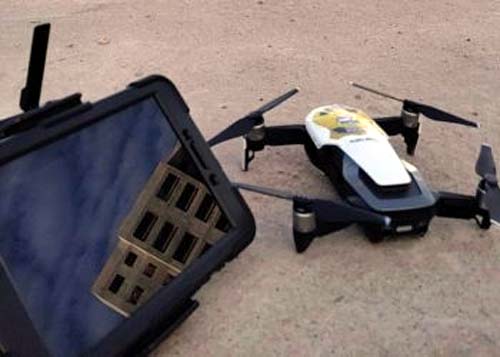 Peritos do Instituto de Criminalística de Alagoas fazem experimentos com aeronave não tripulada