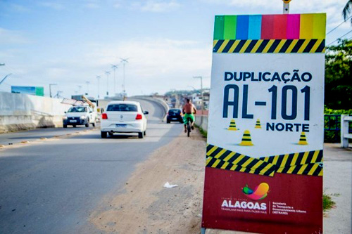 AL 101 Norte: Novo trecho em duplicação terá pontes para veículos, ciclistas e pedestres