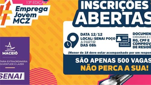 Programa de Capacitação Gratuita de Jovens de Maceió Abre Novas Inscrições nesta Sexta-feira