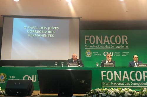 Em Brasília, Tourinho palestra sobre o papel de juízes corregedores permanentes