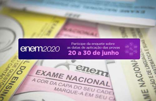 Inep liberou enquete pra decidir nova data do Enem 2020; saiba como votar!