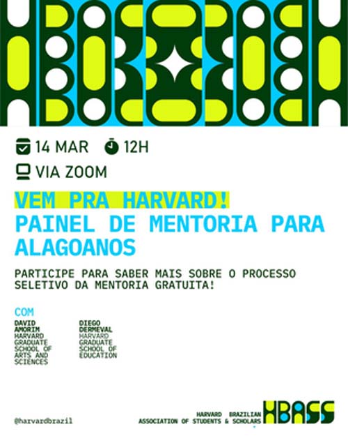 Estudantes de Alagoas têm oportunidade de ingressar em mentoria da Universidade de Harvard