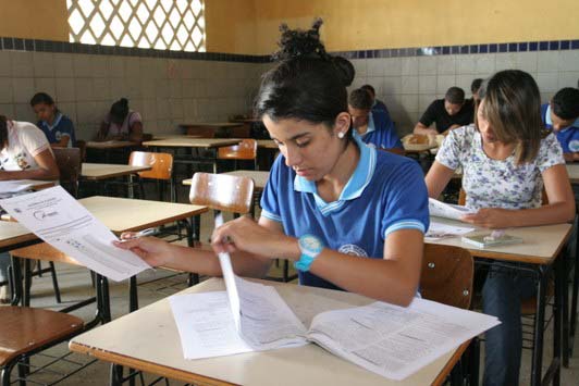 Estudantes da rede pública estadual participam de simulado 