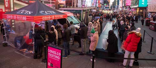 EUA registram mais de 1 milhão de casos de covid em um dia